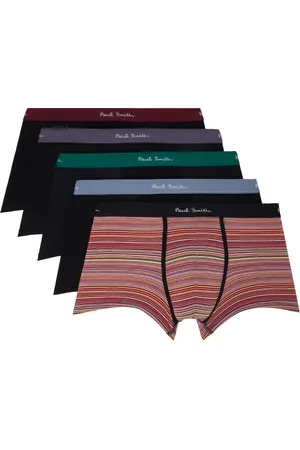 Paul Smith Ensemble de cinq boxers multicolore à rayures emblématiques