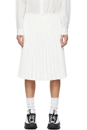 Comme des Garçons Short blanc à plis