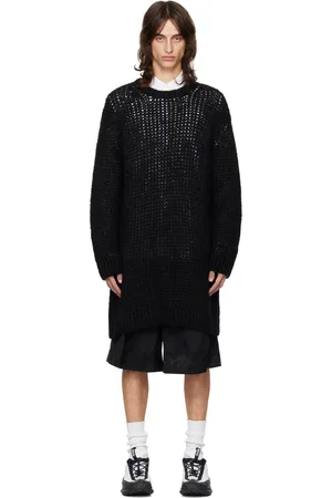Comme des Garçons Pull noir en mohair