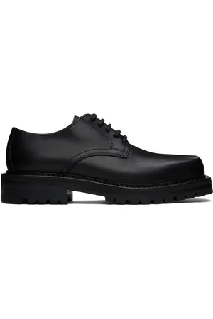 DRIES VAN NOTEN Derbys noirs en cuir