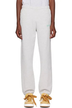 Sporty & Rich Pantalon de survêtement gris à logo Rizzoli