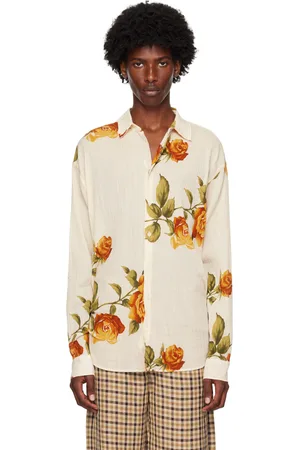 Soulland Chemise Damon blanc cassé