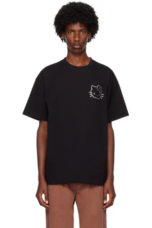 Soulland T-shirt Kai noir à image Hello Kitty