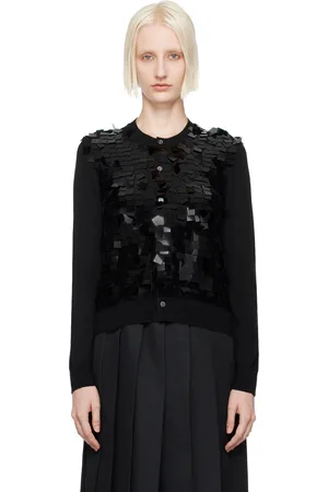 Comme des Garçons Cardigan noir à paillettes