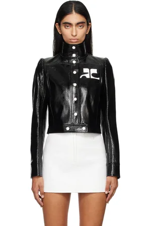 Courrèges Blouson noir - Reedition