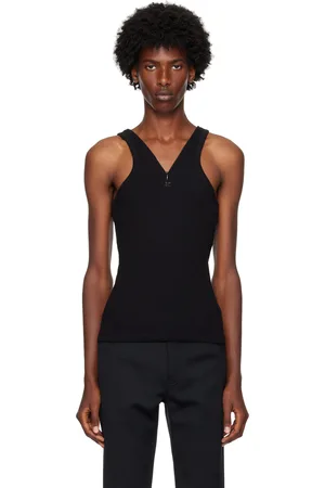 Courrèges Débardeur noir à demi-glissière