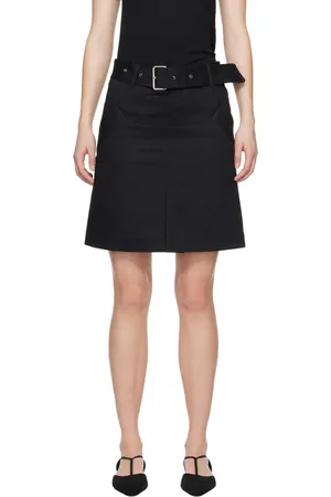 Totême Minijupe de style trench noire