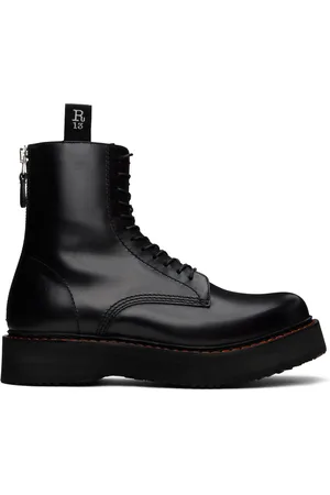 R13 Bottes noires à plateforme