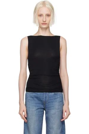 RAG&BONE Débardeur Luca noir à effet bouillonné