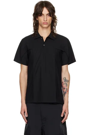 Comme des Garçons Polo noir à panneaux