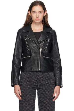 RAG&BONE Blouson Arrow noir en cuir