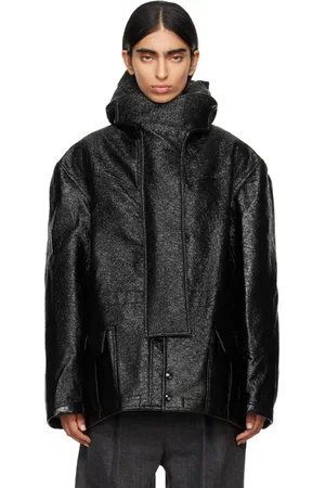 R13 Blouson surdimensionné noir