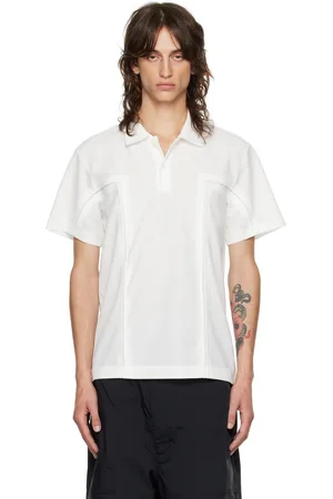 Comme des Garçons Polo blanc à panneaux