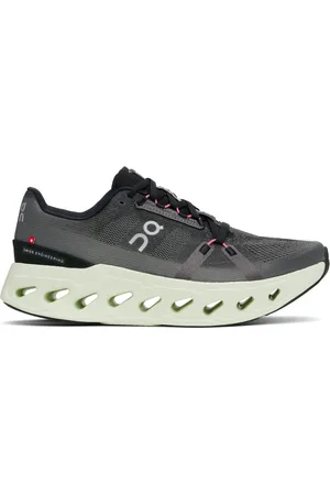 On Running Baskets Cloudeclipse gris et vert