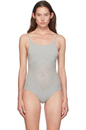 Isa Boulder Justaucorps Vey gris à encolure carrée