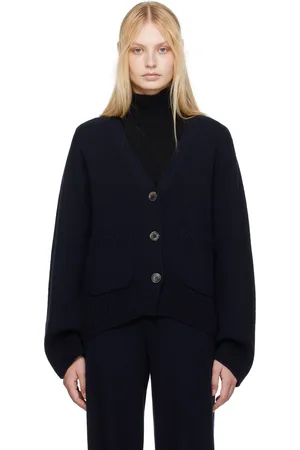 Lisa Yang Cardigan Danni bleu marine
