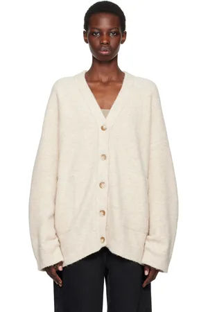 Lauren Manoogian Cardigan blanc cassé en alpaga