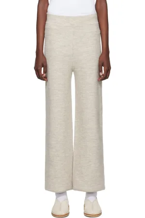 Lauren Manoogian Pantalon de détente gris en tricot double