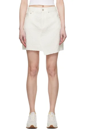 RAG&BONE Minijupe Kayla blanche en denim