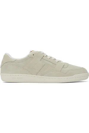 Tom Ford Baskets Jake taupe en suède
