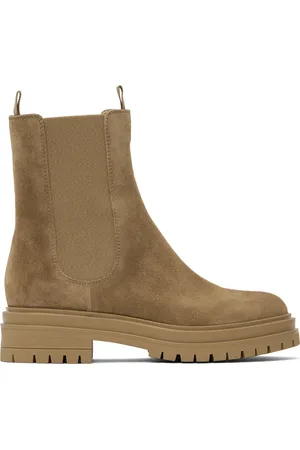 Gianvito Rossi Bottes Chester beiges