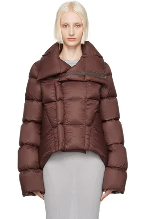 Rick Owens Blouson brun rembourré en duvet à ourlet Naska - Porterville