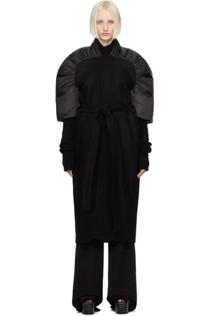 Rick Owens Manteau Duvetina noir rembourré en duvet - Porterville