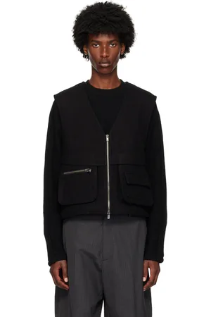 Andersson Bell Gilet noir en laine à glissière