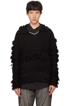 Andersson Bell Polo Loches noir à appliqués floraux