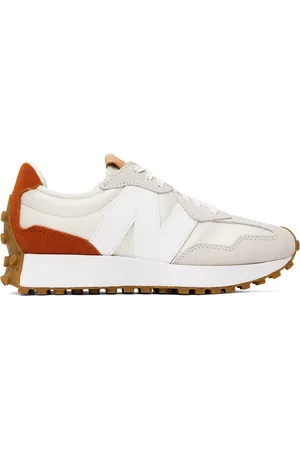 New Balance Baskets 327 blanc cassé et orange