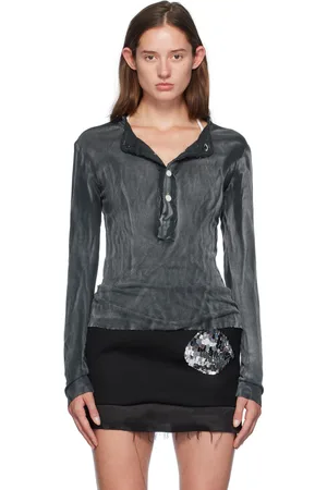Edward Cuming Henley noir à bords bruts