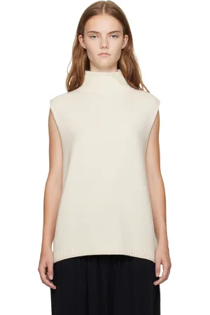 Lisa Yang Gilet Tova blanc