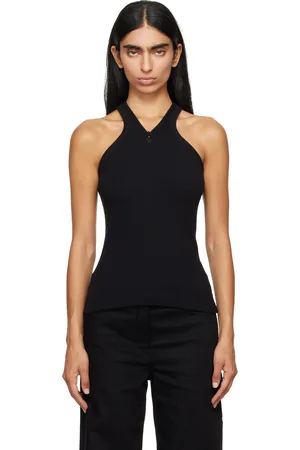 Courrèges Débardeur noir à demi-glissière