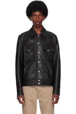 Belstaff Blouson Piston noir en cuir