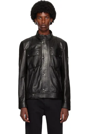 Belstaff Blouson Gangster en cuir ciré à la main