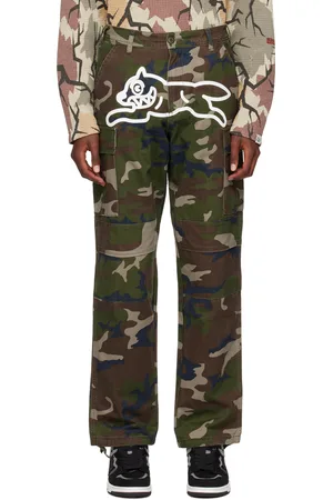 ICECREAM Pantalon cargo kaki à image