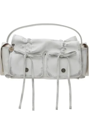 Acne Studios Sac blanc cassé à poches