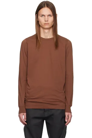 Rick Owens T-shirt à manches longues brun - Porterville