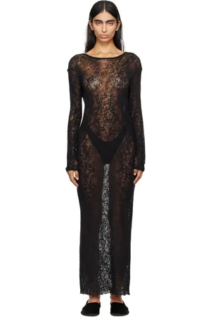 GABRIELA COLL GARMENTS Robe longue No.293 noire - Serie No.15