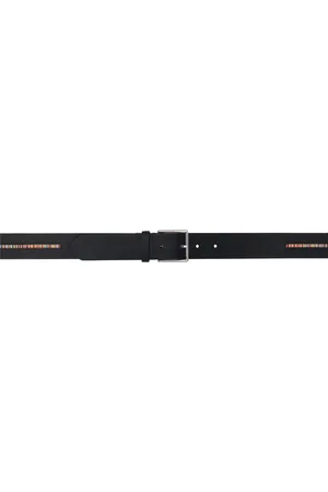 Paul Smith Ceinture noire à rayures