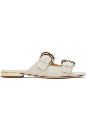 Chloé Sandales Alizè blanc cassé