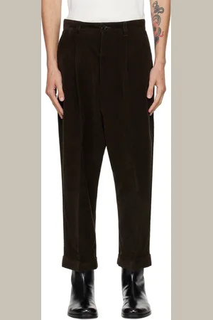 Ami Pantalon carotte surdimensionné brun