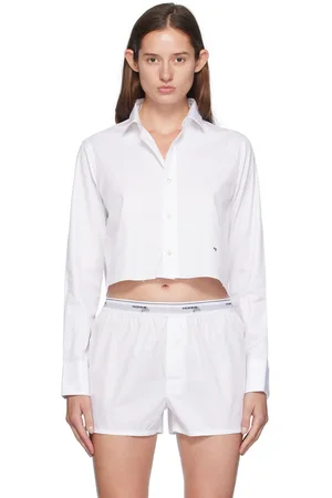 HOMMEGIRLS Chemise écourtée blanche