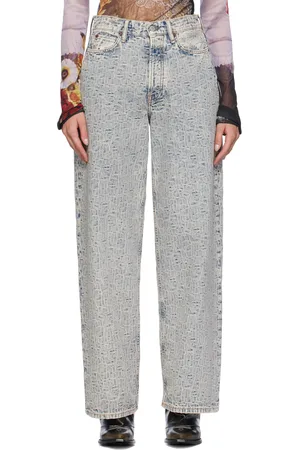 Acne Studios Jean décontracté 1981 bleu à monogrammes