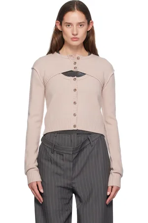 Acne Studios Cardigan étagé rose