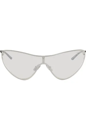 Acne Studios Lunettes de soleil argentées en métal