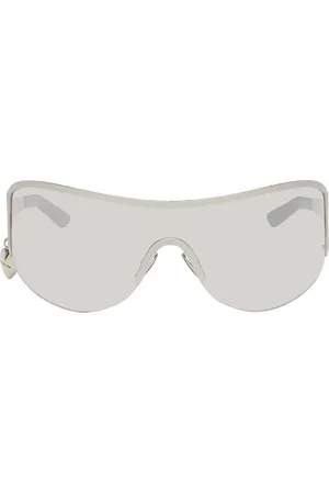 Acne Studios Lunettes de soleil argentées en métal