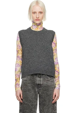 Maison Margiela Gilet gris en laine