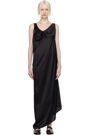 Maison Margiela Robe longue asymétrique noire