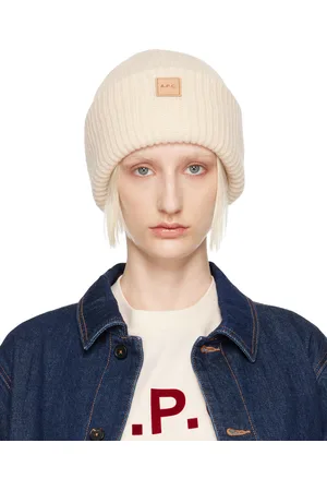 A.P.C. Bonnet Michele blanc cassé
